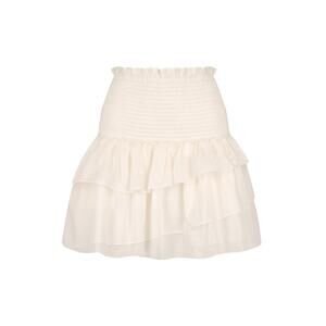 Shona Joy 'Pia' White Cotton Shirred Mini Skirt Size 4 - NWT